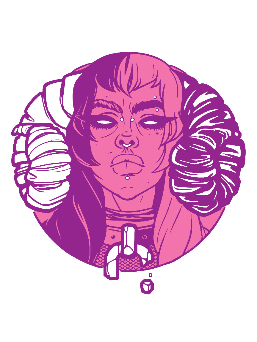 Demon Empress Pink Print