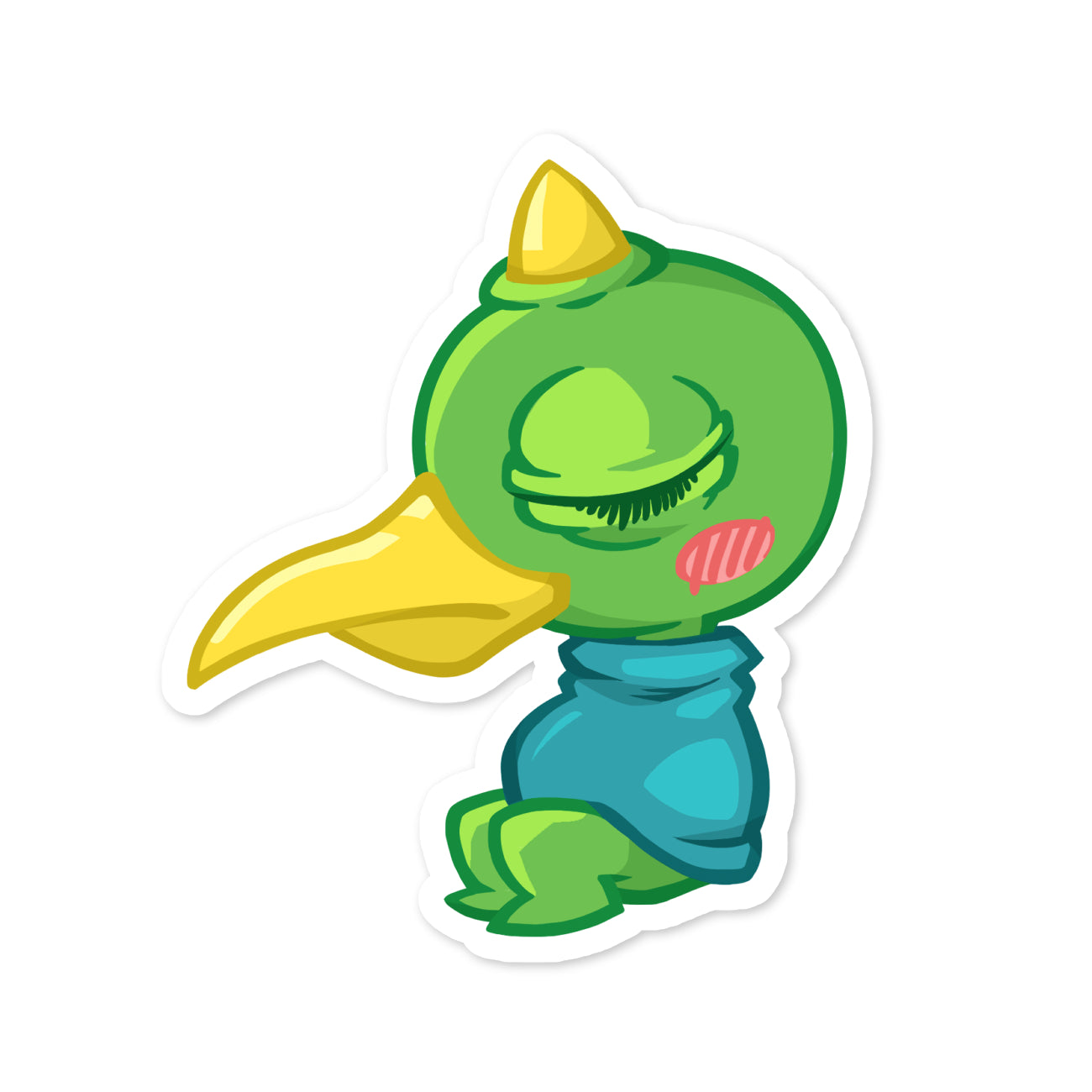Sad Baby Heelbird Sticker