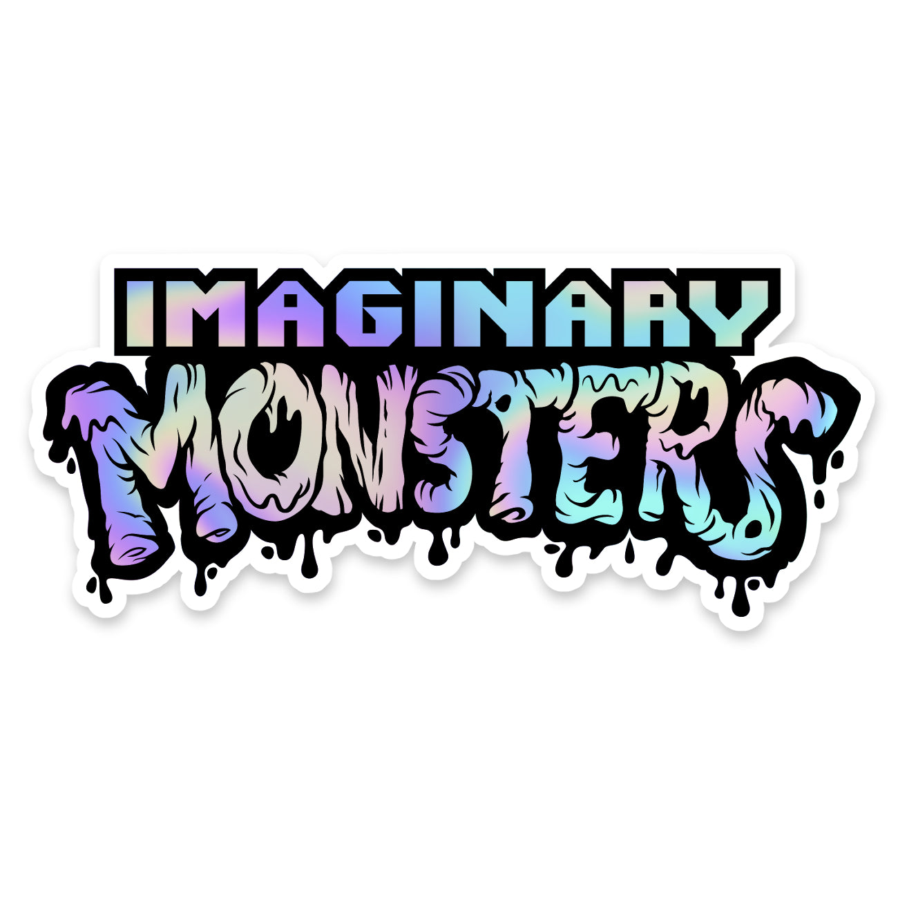 Imaginary Monsters Sticker (holographic)
