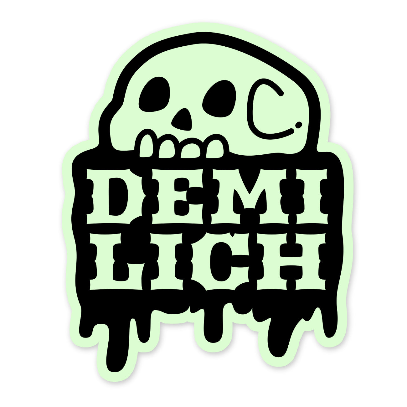 Demilich Sticker (glow in the dark)